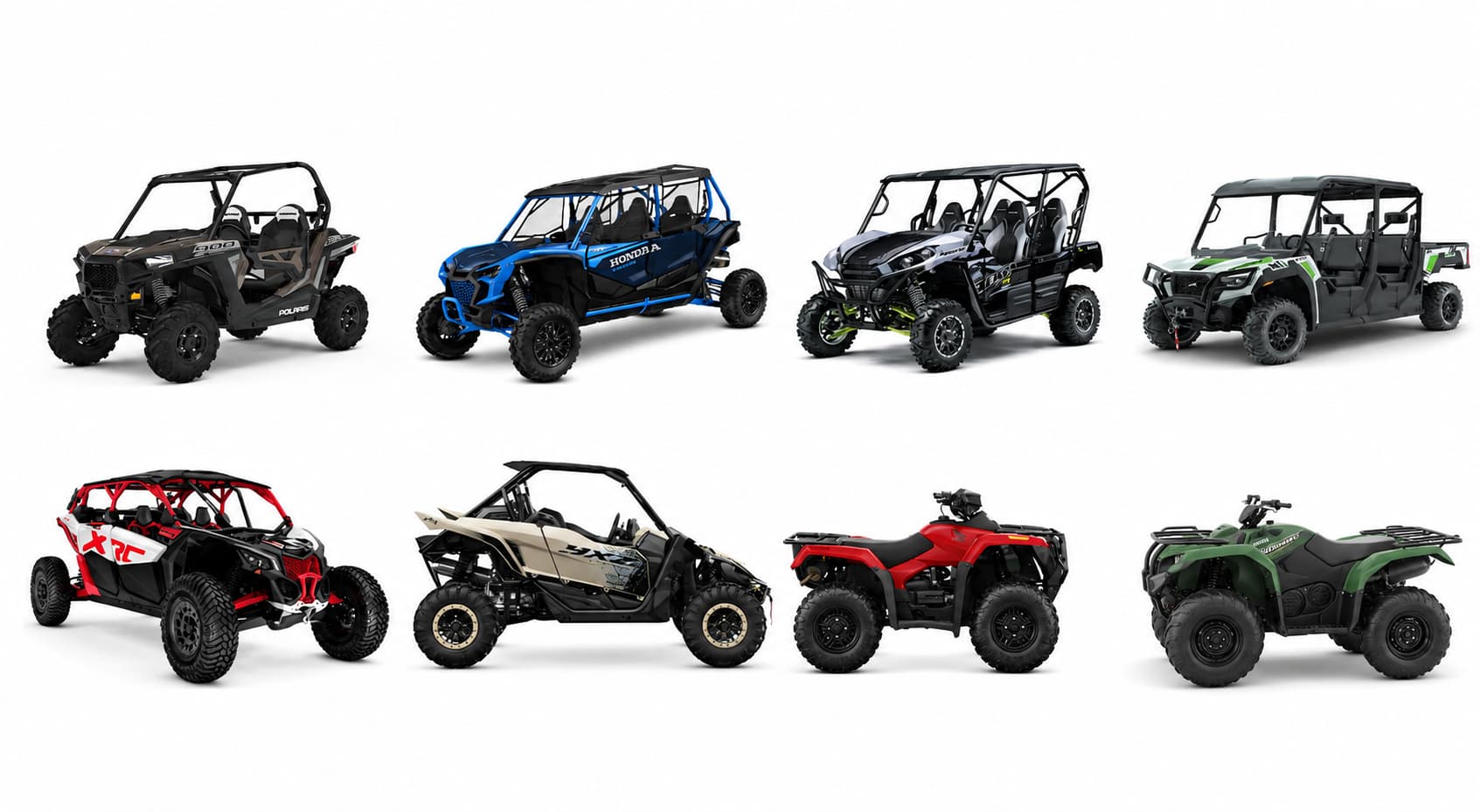 RECON TRAIL tire fitments for Polaris, Honda, Kawasaki, Can-Am, Yamaha, and CFMOTO ATV and UTV models.